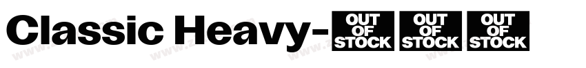 Classic Heavy字体转换